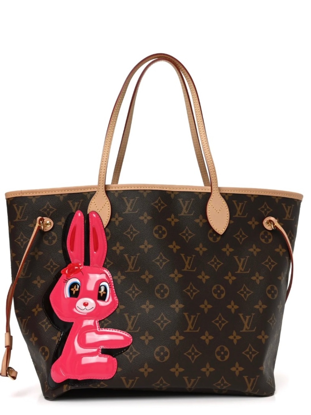 LOUIS VUITTON X Sun Yitian Monogram Rabbit Neverfull MM